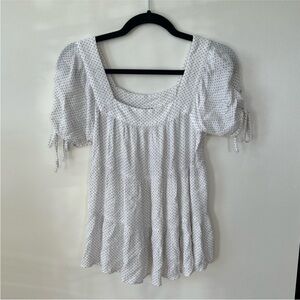 (5/$20) Maurices White and Black Polka Dot
Babydol Blouse